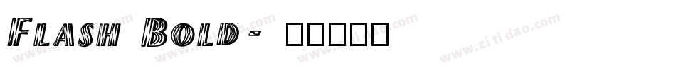 Flash Bold字体转换